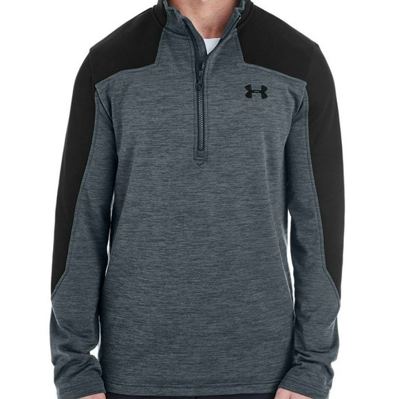 Under Armour Other - UNDER ARMOUR Men's 1/2 Zip Pullover Size Small Heather Gray and Black